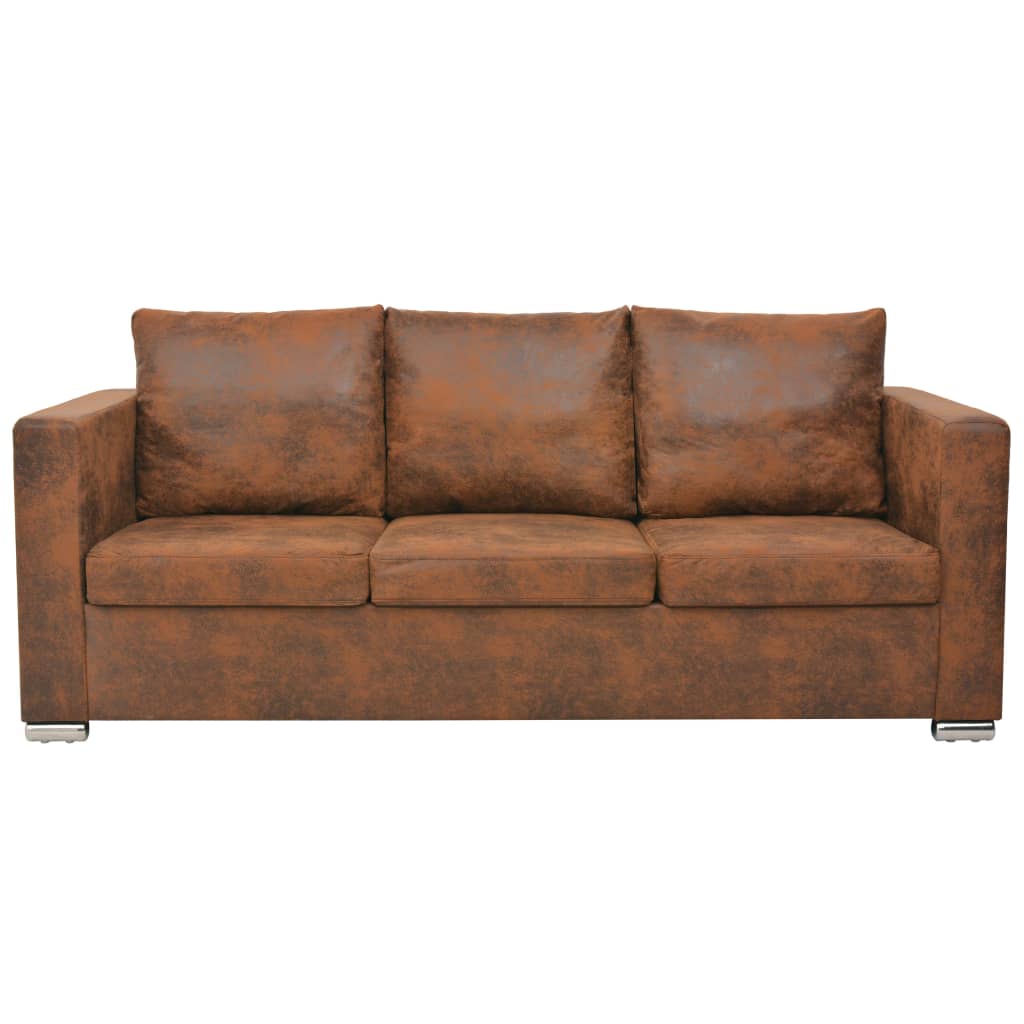 VidaXL - vidaXL 3-zitsbank 191x73x82 cm kunst suède leer
